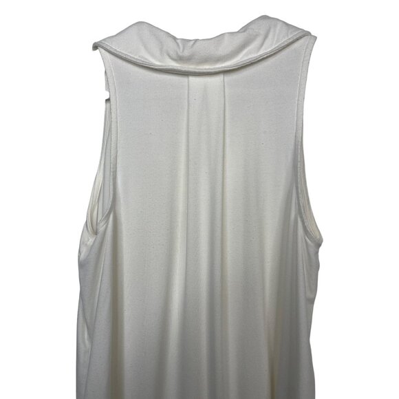 Adyson Parker Top Womens Sz XS Sleeveless V Neck Tank White Stretch Casual Work - Picture 9 of 12